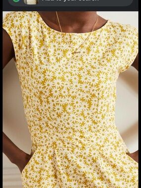 Biden Florrie Yellow Jersey  Dress